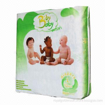 Baby disposable diapers with soft breathable surface